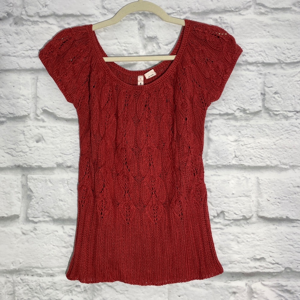 Anthropologie Moth Cable Knit Sweater